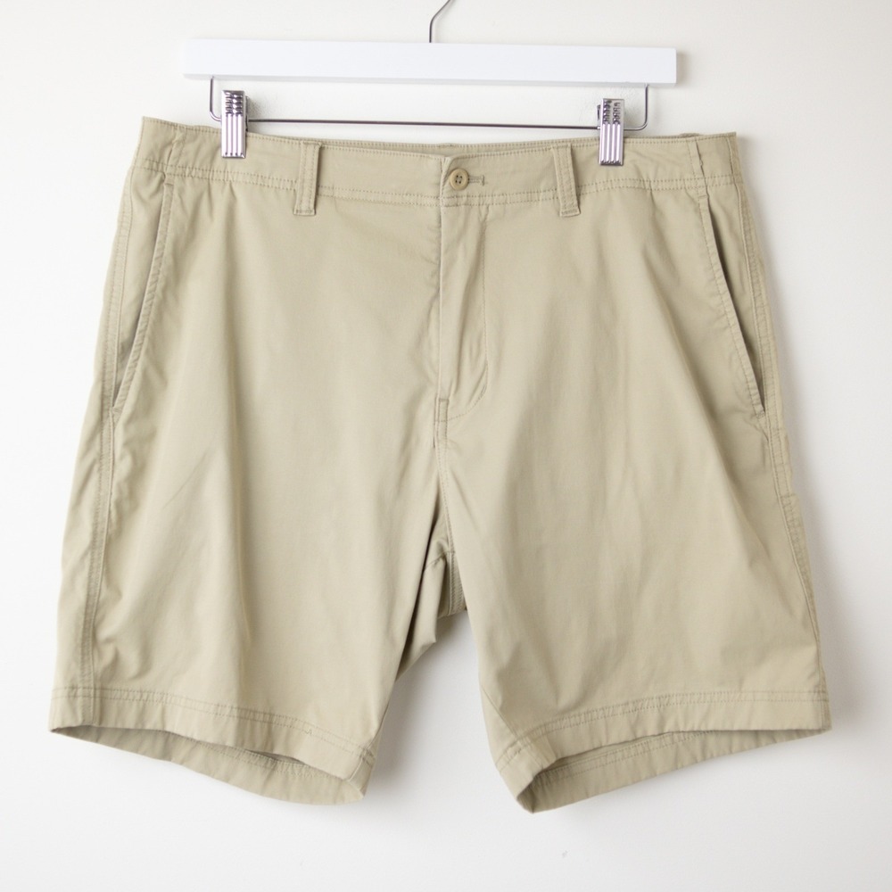 Duck Head Harbor 8" Short 34 Tan Stretch Moisture Wicking Ripstop Golf DG-1004